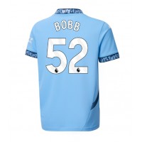 Billiga Manchester City Oscar Bobb #52 Hemma fotbollskläder 2024-25 Kortärmad